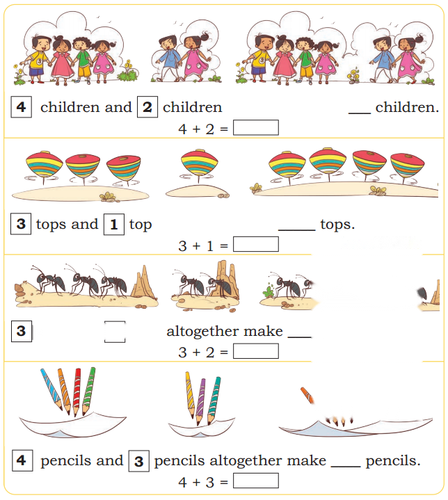 How Many? (Addition and Subtraction of Single Digit Numbers) Diagram 1