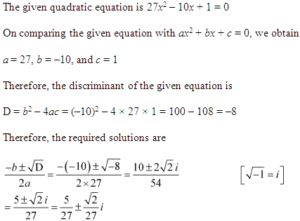 Complex Numbers and Quadratic Equations Diagram 88