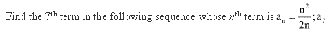 Sequences and Series Diagram 7