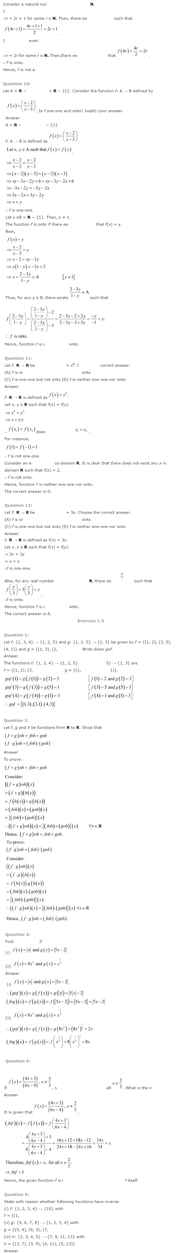 Relations and Functions Diagram 5