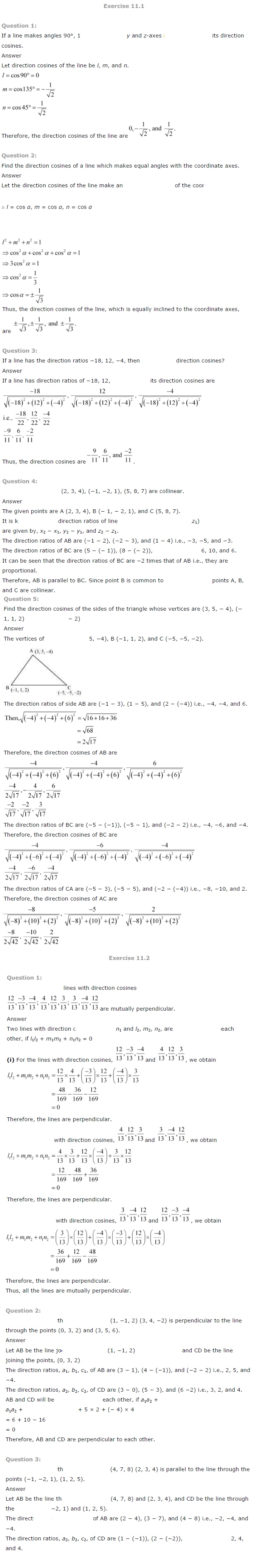 Three Dimensional Geometry Diagram 1