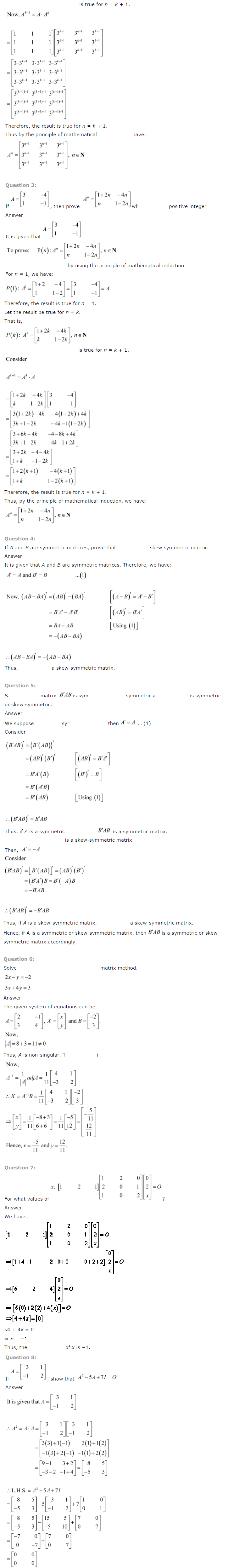 Matrices Diagram 12