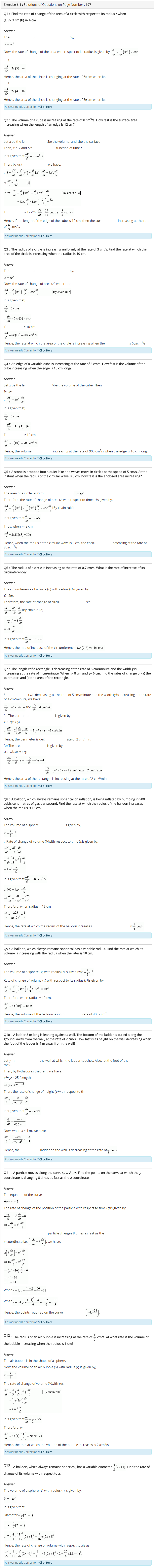 Application of Derivatives Diagram 1