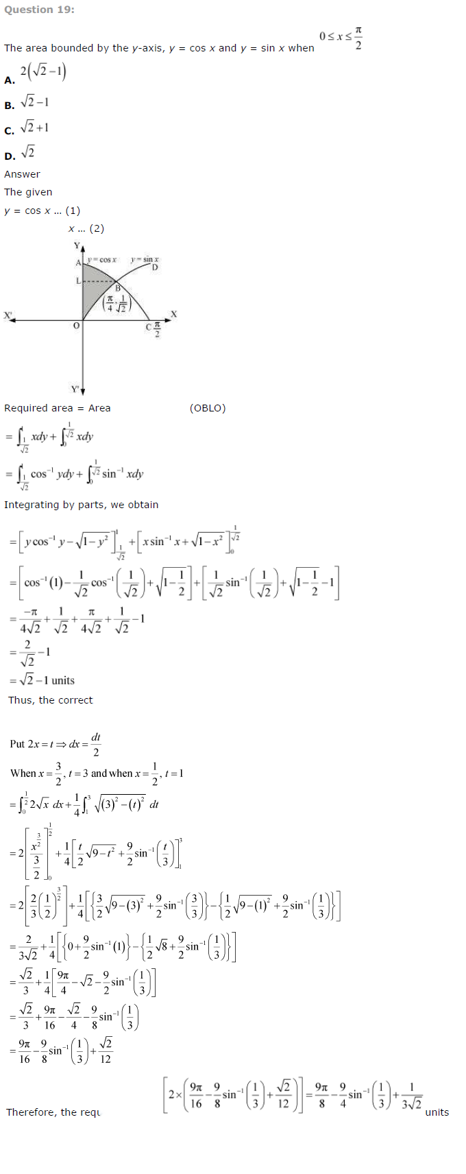 Application of Integrals Diagram 8