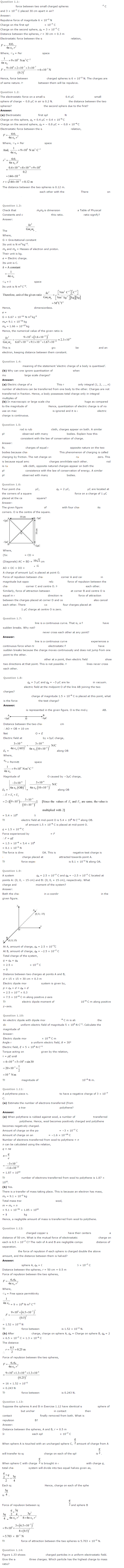 Electric Charges and Fields Diagram 1