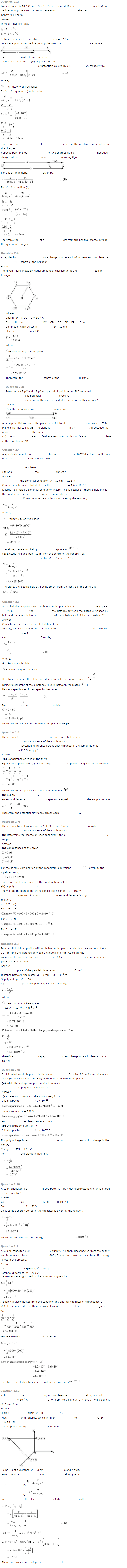 Electrostatic Potential and Capacitance Diagram 1