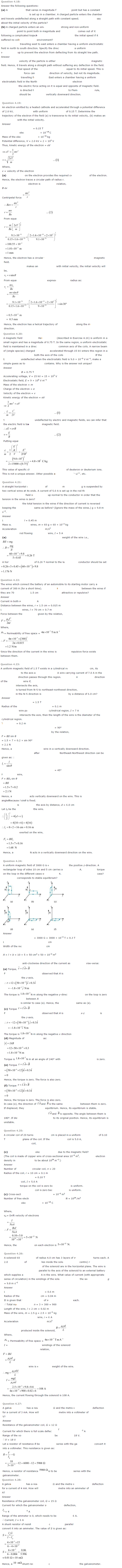 Moving Charges and Magnetism Diagram 2