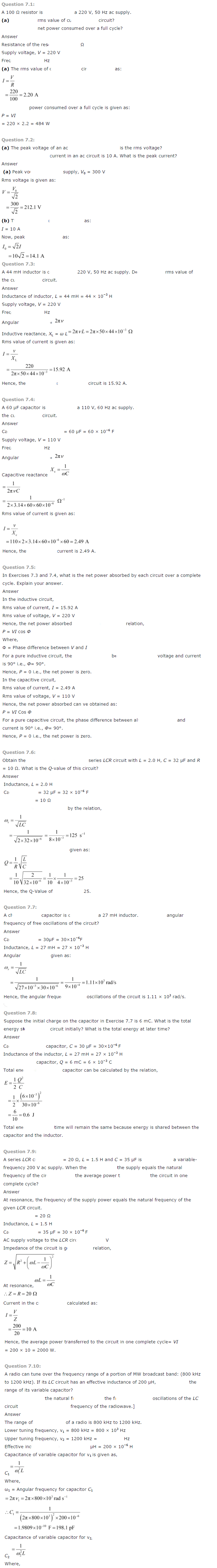 Alternating Current Diagram 1