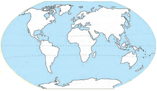 Oceans and Continents Class 6 Diagram 5