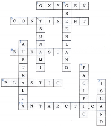 Oceans and Continents Class 6 Diagram 8