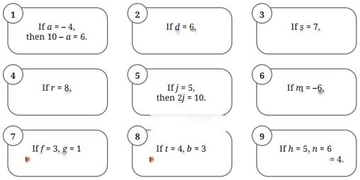 Expressions using Letter Numbers Diagram 6
