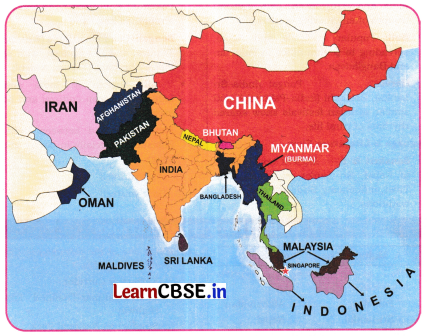 India and Her Neighbours Class 7 Diagram 3