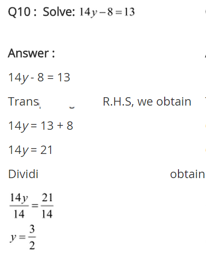 Linear Equations in One Variable Diagram 13