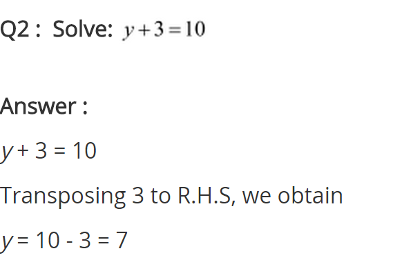 Linear Equations in One Variable Diagram 5