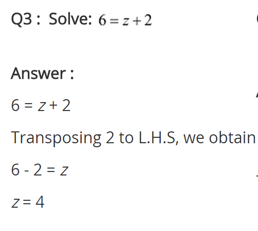 Linear Equations in One Variable Diagram 6