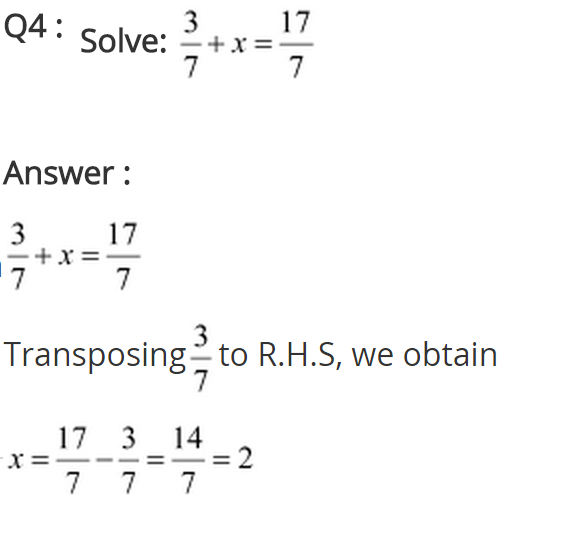 Linear Equations in One Variable Diagram 7