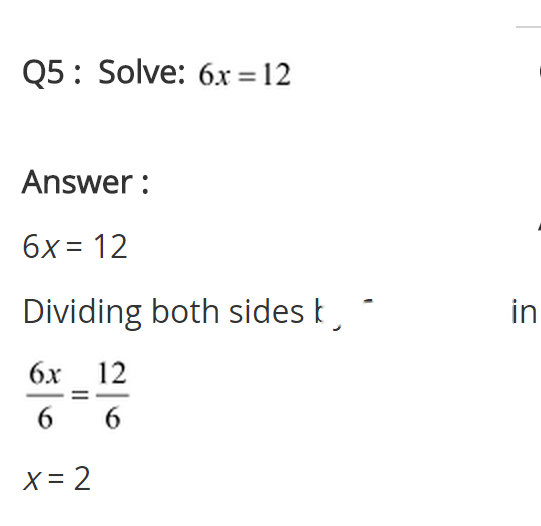 Linear Equations in One Variable Diagram 8